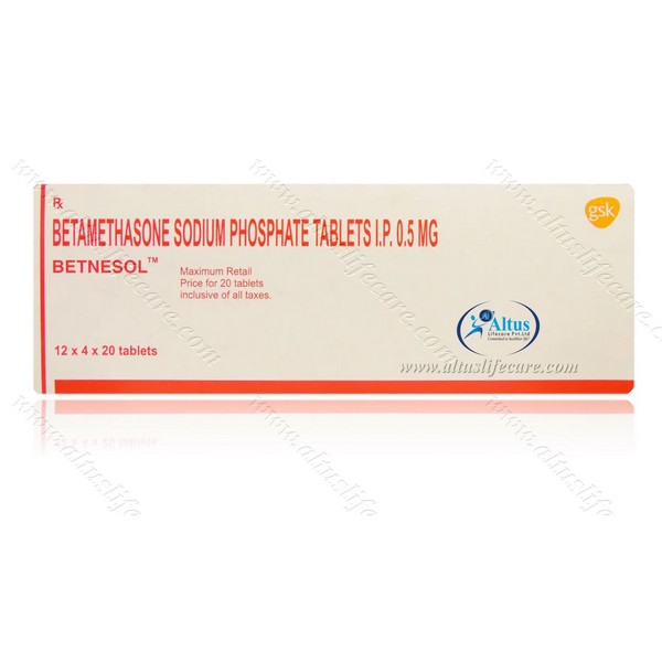 Buy Betnesol Tablet (Betamethasone 0.5mg)