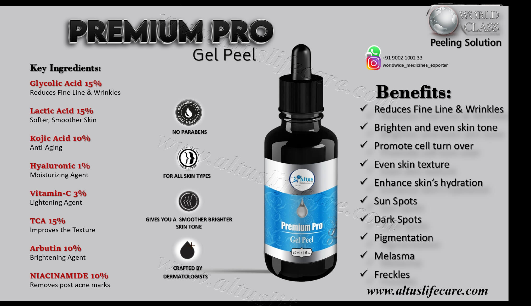 Premium Pro Gel Peel | Chemical Peel | Glycolic acid | Buy Online