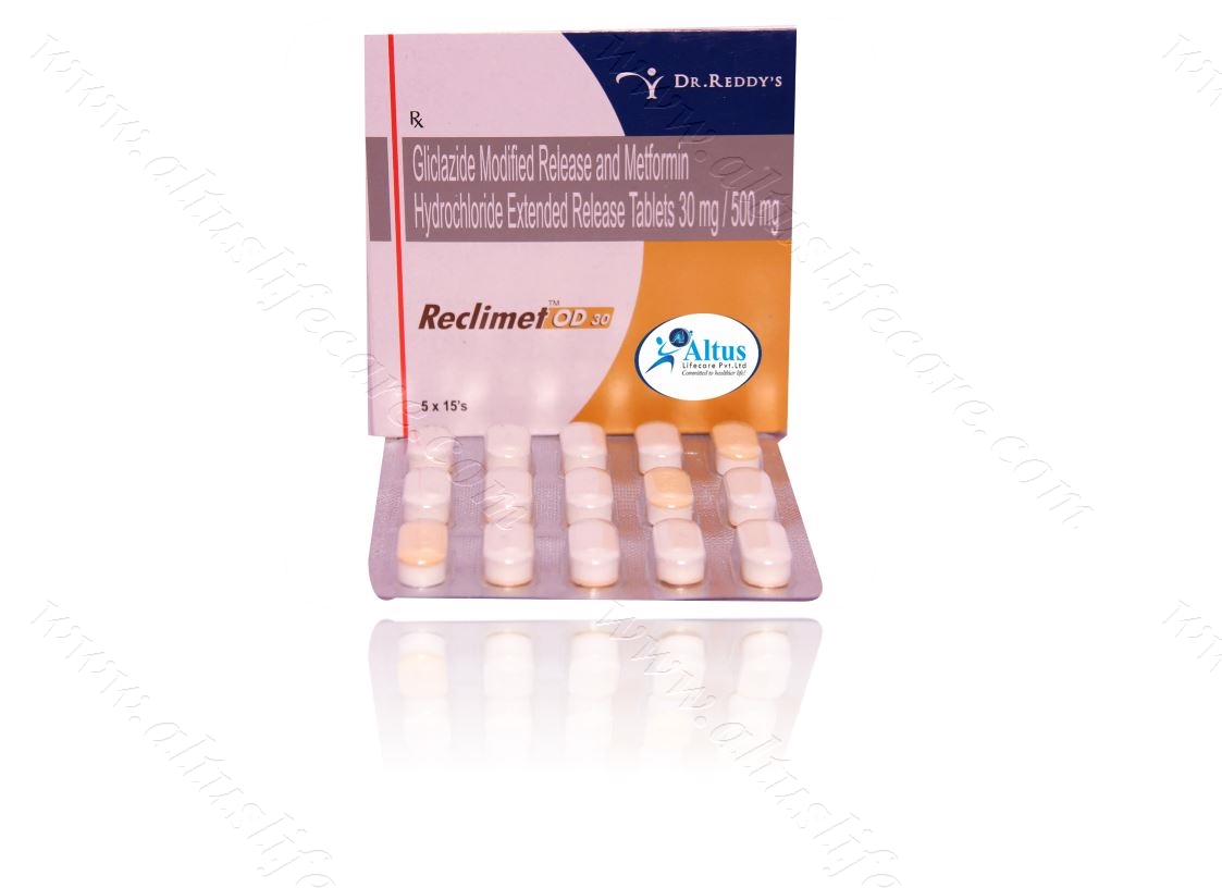 Reclimet OD 60 Tablet (Gliclazide 60mg+ Metformin 500mg)